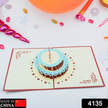 Inside view of -up birthday card