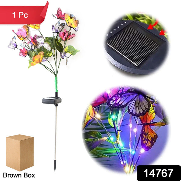 Solar Butterfly Decorative LED Light (1 Pc)